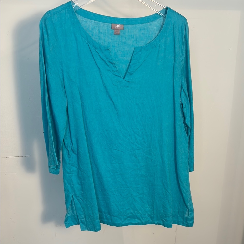 Teal j. Jill linen tunic